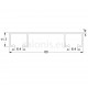 DOUBLE WHITE RAIL 60 CURTAIN RAILS